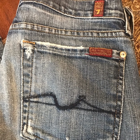 7 For All Mankind Denim - 7 for all Mankind Distressed Boot Cut 👖 Jeans
